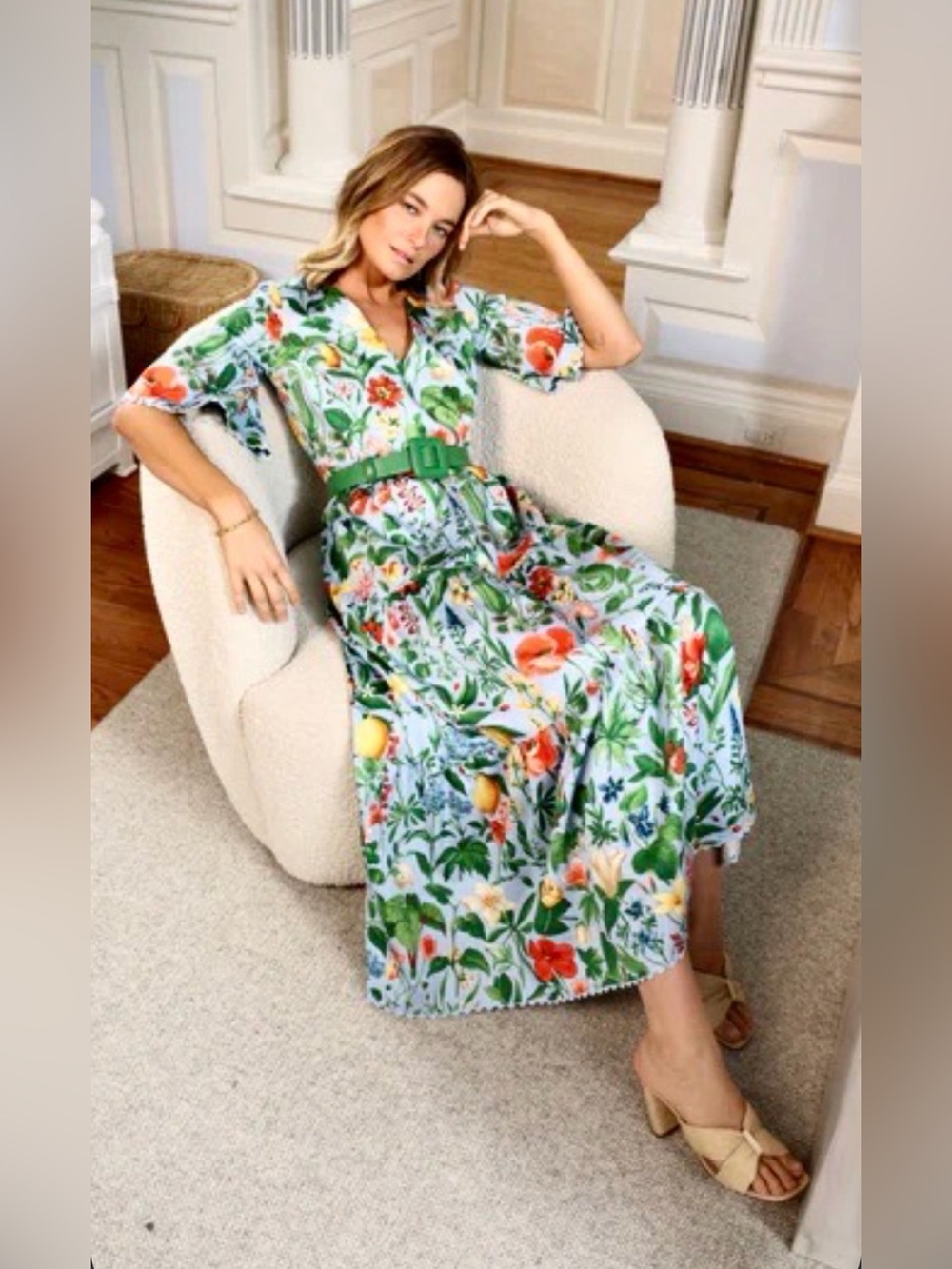 Tuckernuck Blue Blooming Botanicals Ginger Dress